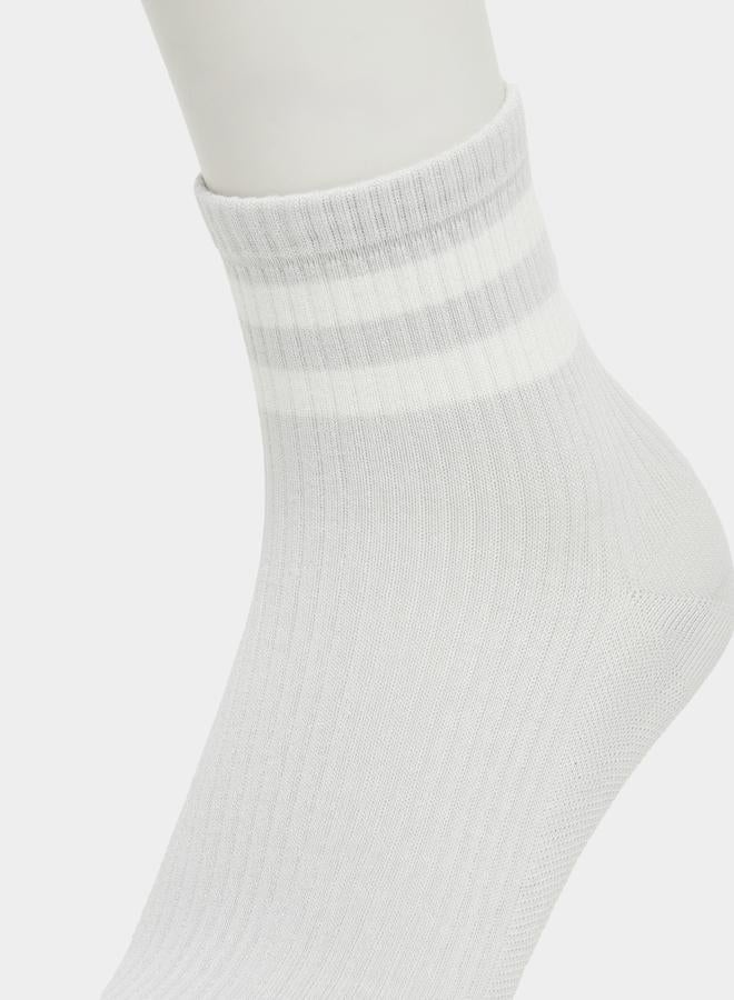 ستايلي طقم جوارب مخطط مزدوج من ستايلي من قطعتين - Image 3