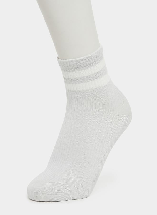 ستايلي طقم جوارب مخطط مزدوج من ستايلي من قطعتين - Image 2