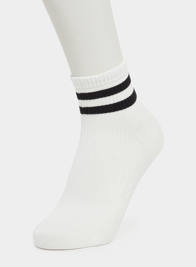ستايلي طقم جوارب مخطط مزدوج من ستايلي من قطعتين - Image 4