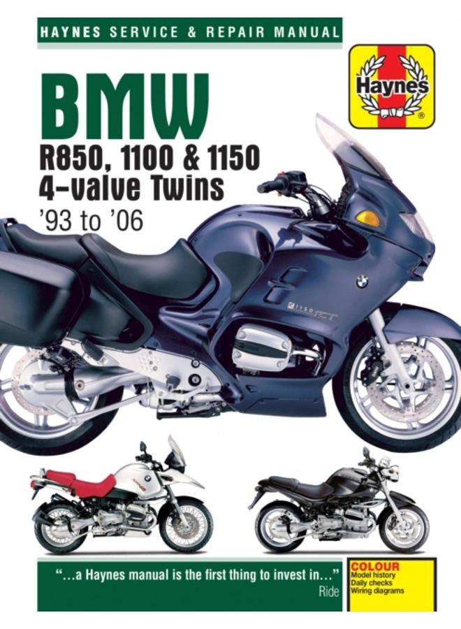 BMW R850, 1100 & 1150 4-valve Twins (93 - 06) Haynes Repair Manual