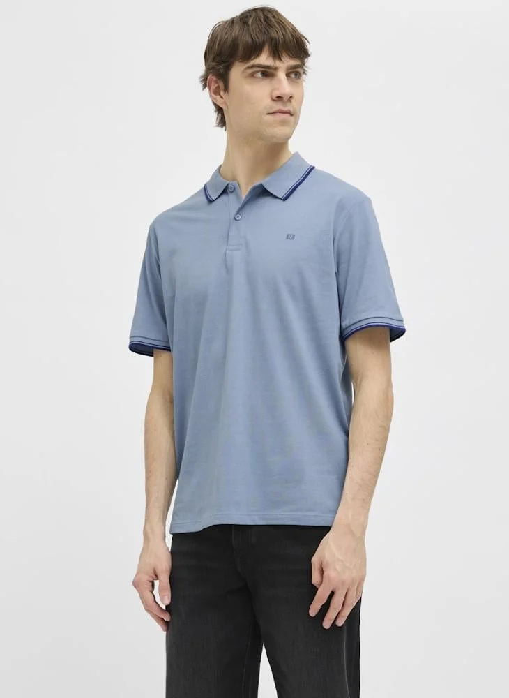 JJ Rebel Solid Regular Fit Polo