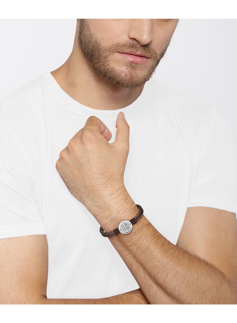 HUGO BOSS JEWELRY NORTH MENS LEATHER BRACELET - 1580497M - Image 2