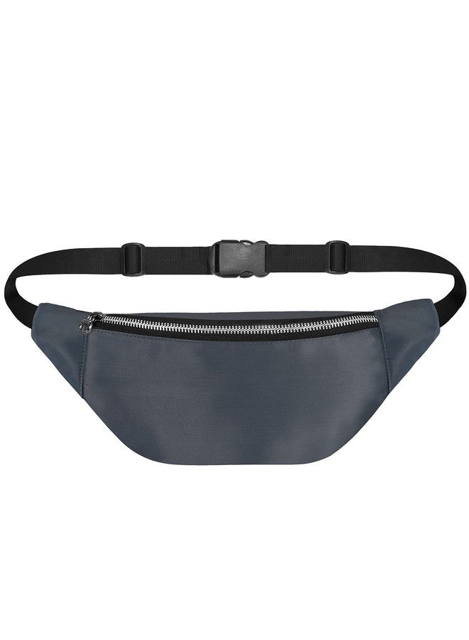Syutm Waist Pack Slinger Travel Handy Hiking Metal Zip Pouch Document Money Phone Belt Sport Bag Bum Bag for Men and Women Nylon (Lava Gray) - Image 1