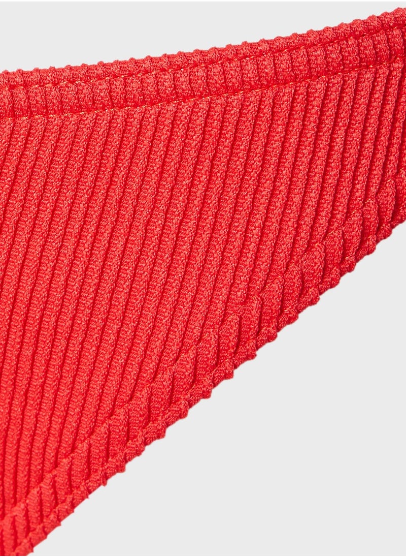 Missguided - Rib Boomerang Bikini Bottom - Image 1
