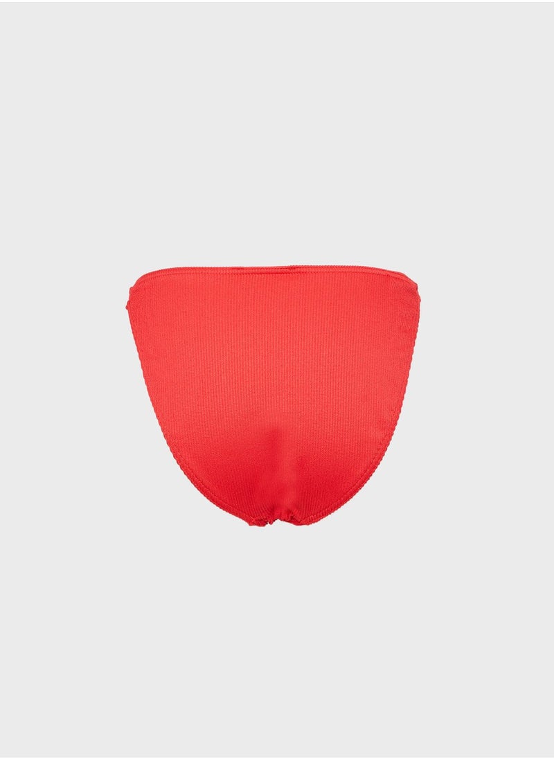 Missguided - Rib Boomerang Bikini Bottom - Image 1