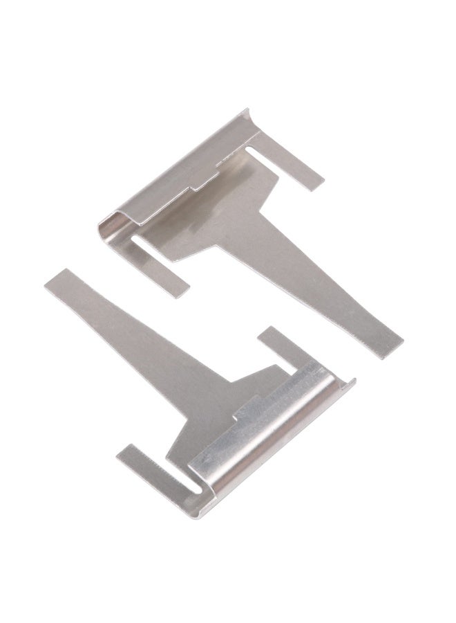 4x Metal DA61-06796A Refrigerator Drain Tube Clip Evaporator Replacement Silver - Image 1