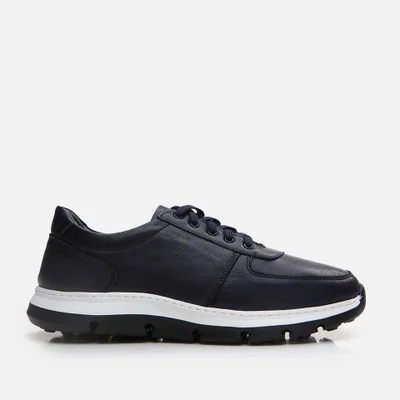 Hotiç 02AYH295890A680 GENUINE Leather Navy Blue Men's Casual Shoes