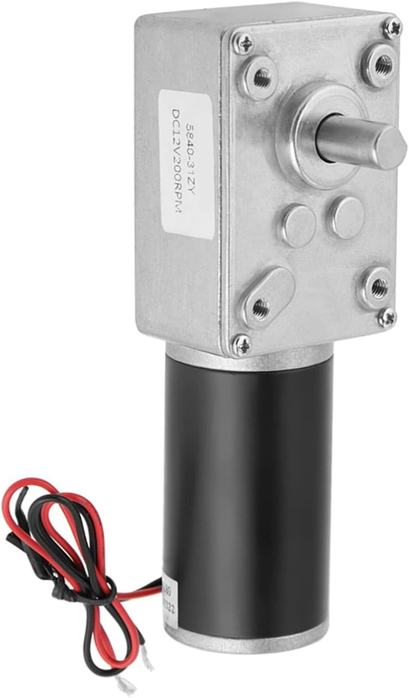 12V 200RPM 5840‑31ZY DC Geared Motor with SelfLocking, Short Body for Strict Installation Sizes, Ideal for Paper Shredders - Image 5