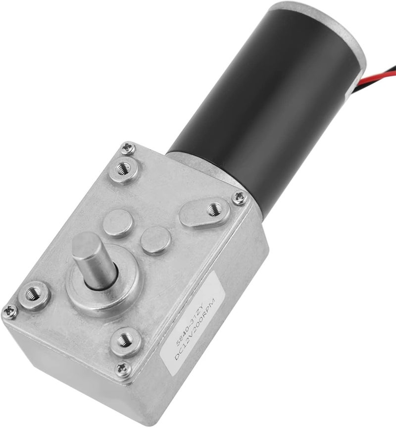 12V 200RPM 5840‑31ZY DC Geared Motor with SelfLocking, Short Body for Strict Installation Sizes, Ideal for Paper Shredders - Image 1