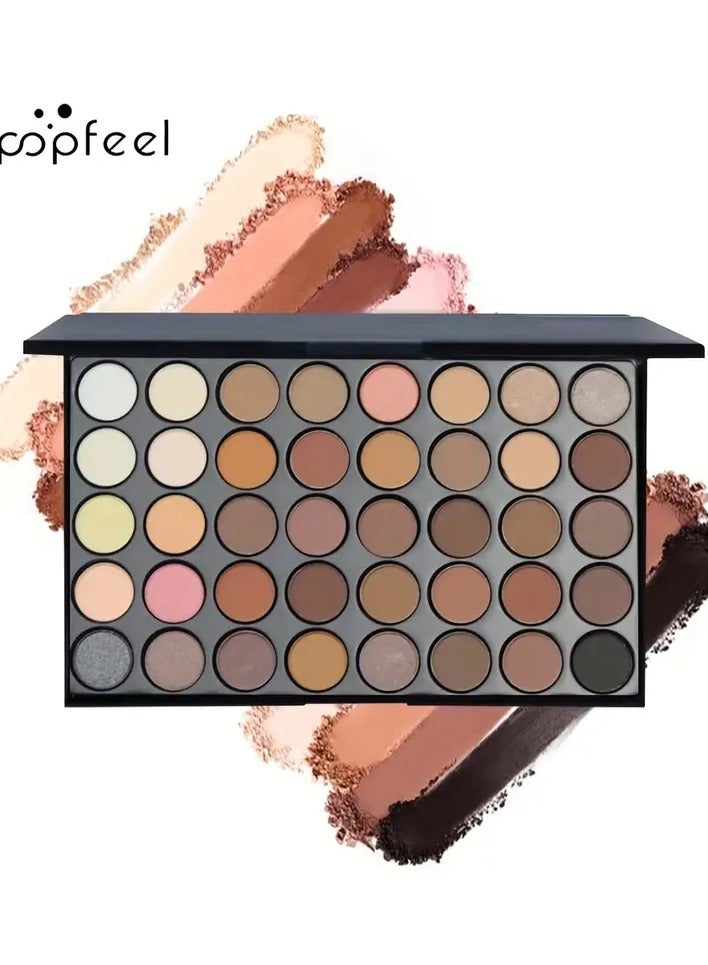 popfeel 40 Colors Eyeshadow Palette Set, Eyebrow Pencil Eyeliner Pen Mascara With A Set Of Makeup Brushes Eye Cosmetics, Ideal Gift For Mother's Day Makeup Set - Image 3