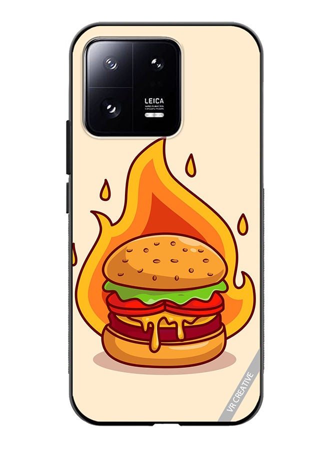 VR CREATIVE Protective Case Cover For Xiaomi 13 Burger Cheese Design Multicolour - Image 1