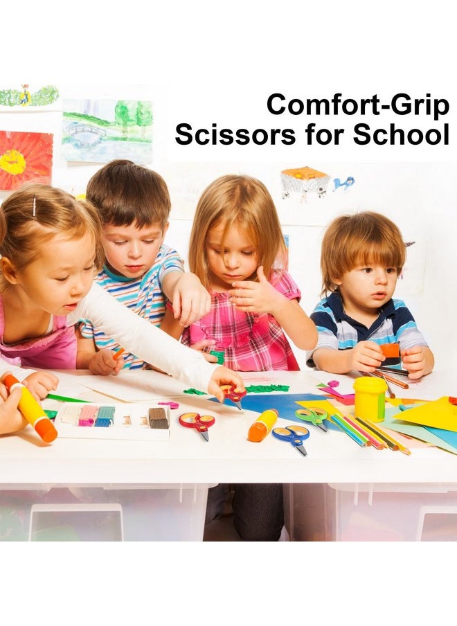Reginary 78 Pcs Kids Scissors Bulk 5 Inch Student Scissors Children Blunt Tip Safety Scissors Multipurpose Scissors Rounded Tip Child Scissors For Office Home School Craft Suppliesmulticolor  - Image 4