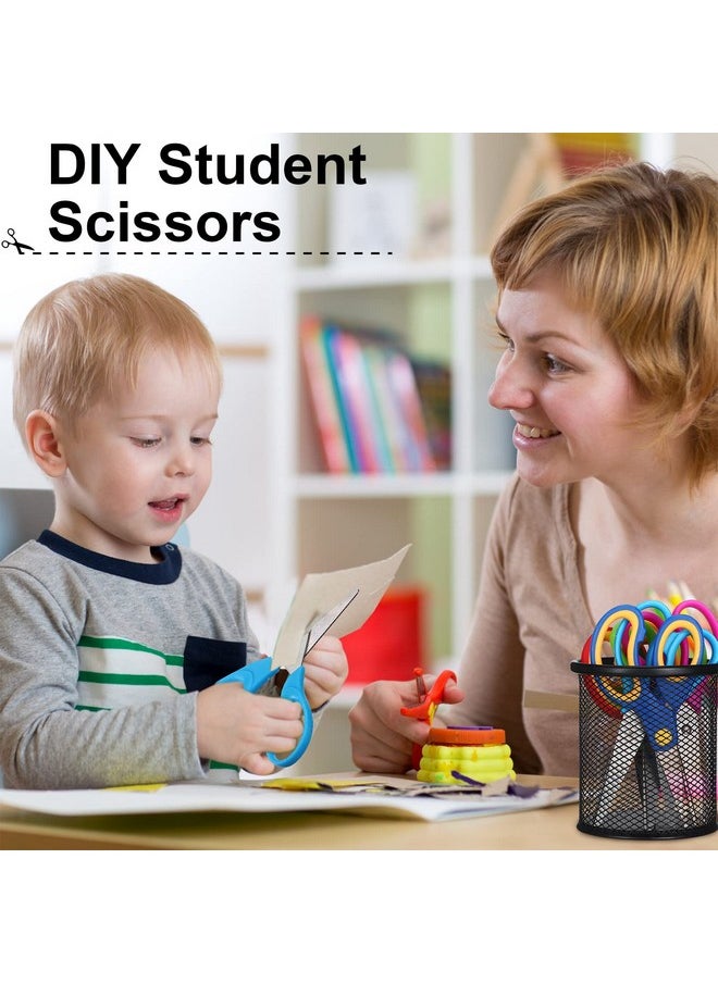 Reginary 78 Pcs Kids Scissors Bulk 5 Inch Student Scissors Children Blunt Tip Safety Scissors Multipurpose Scissors Rounded Tip Child Scissors For Office Home School Craft Suppliesmulticolor  - Image 5