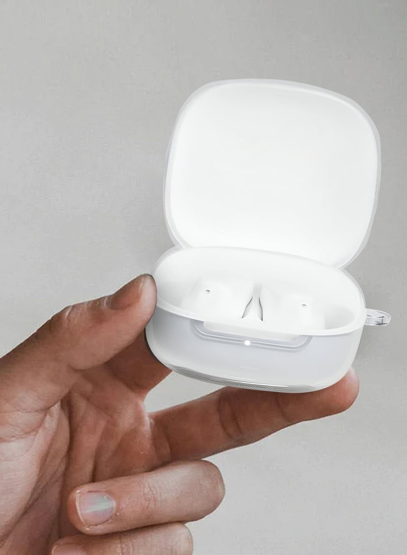 CATANES TPU Protective Cover for Redmi Buds 6 Play Case - with Lightweight Slim Design and Metal Keychain - Clear - Image 4