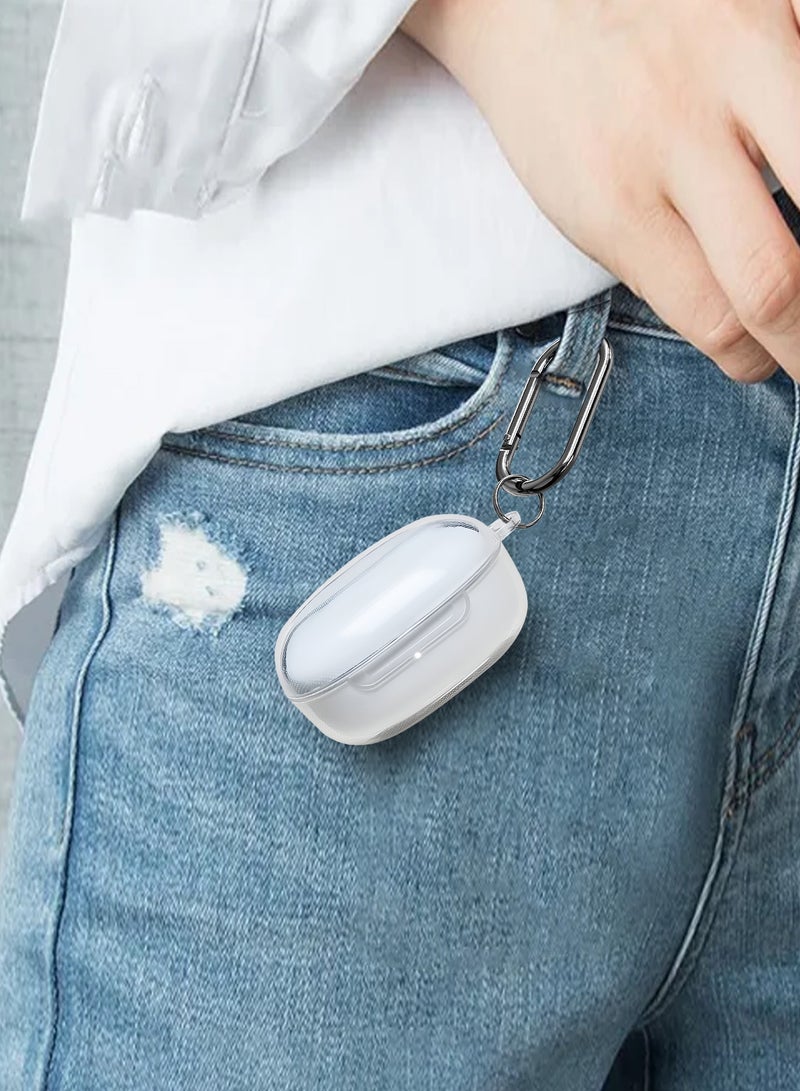 CATANES TPU Protective Cover for Redmi Buds 6 Play Case - with Lightweight Slim Design and Metal Keychain - Clear - Image 5