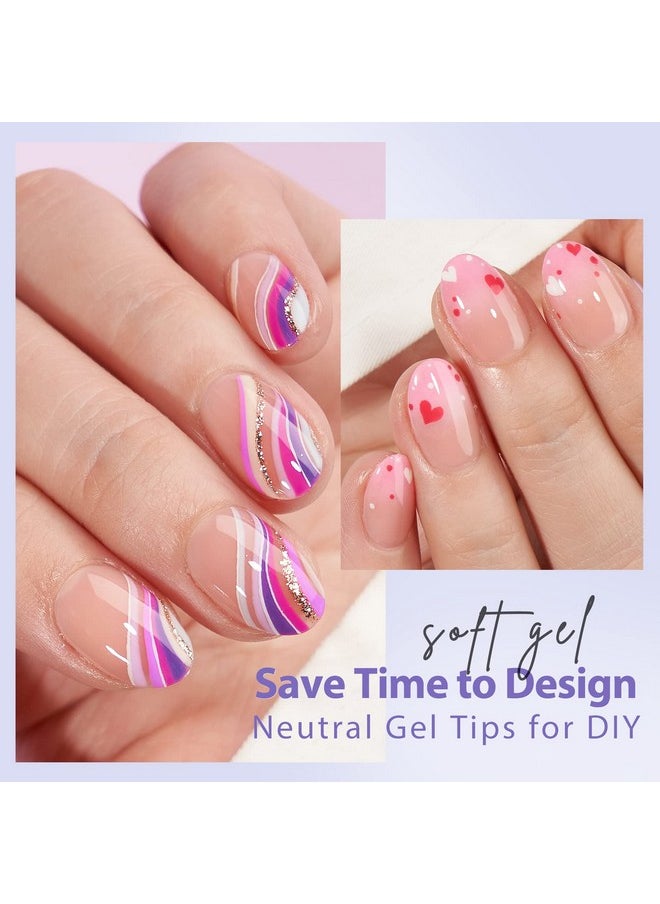 BTArtbox 160Pcs Almond Plastic False Nails, Extra Short With Primer Cover, Jelly Xcoattips, 16 Sizes, Full Well Tips, Pressure Comfortable Wear, Last 28+ Days, Ideal Gift  - Image 4