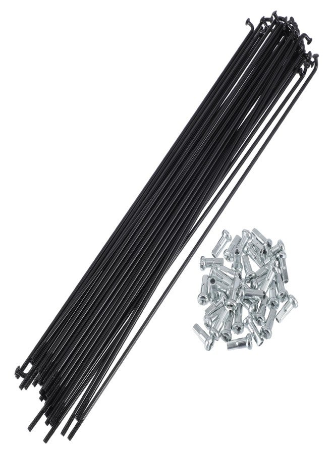RATCHROLL 1 Set Universal Bicycle Spokes 13G 235mm Length Bike Wheel Spokes Nipple Black 45 Steel - Image 1