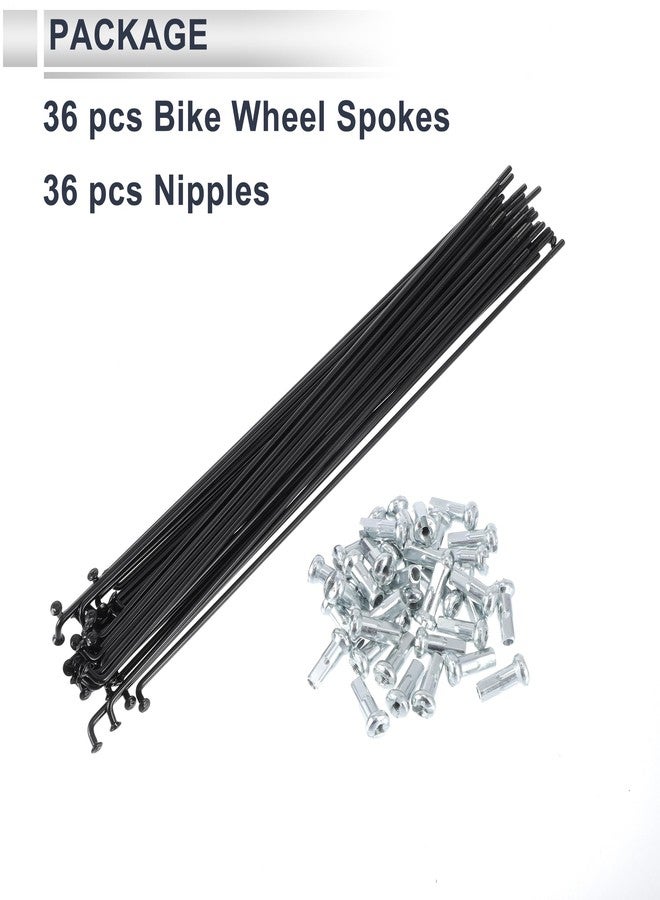 RATCHROLL 1 Set Universal Bicycle Spokes 13G 235mm Length Bike Wheel Spokes Nipple Black 45 Steel - Image 4