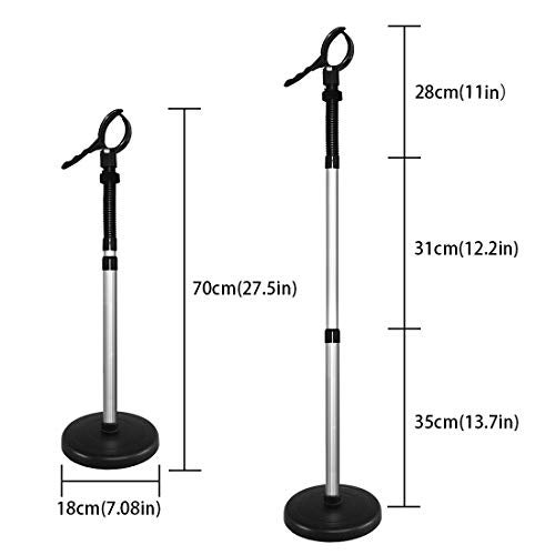 LUEXBOX Hair Dryer Stand 360 Degree Rotating Lazy Stand with Heavy Base HandsFree Blow Dryer Holder Adjustable Height Holder - Image 5