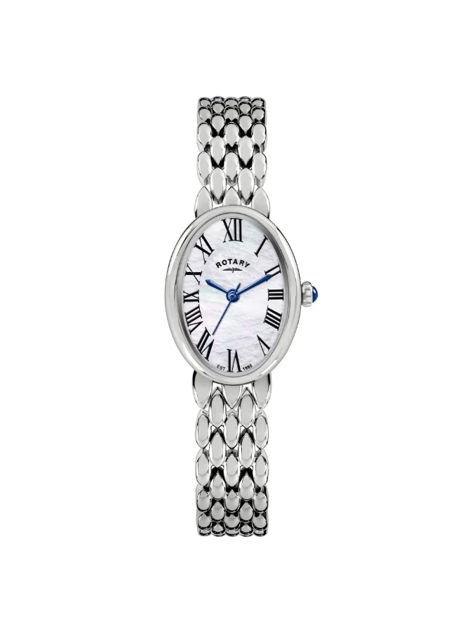 ROTARY Rotary Ladies Heritage Astoria Mother Of Pearl Dial Stainless Steel Pebble Bracelet Watch - RLB10023/07