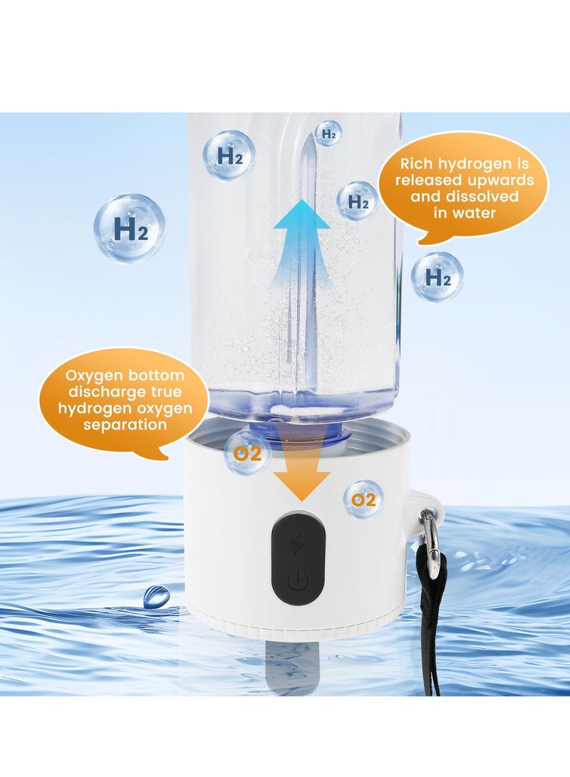 Excefore Hydrogen Water Bottle, 2024 New Portable Hydrogen Water Ionizer Machine, with Scale 1500ML Hydrogen Sports Water Bottle, Multifunctional Hydrogen Rich Water Glass Health Cup for Home Office Travel - Image 3