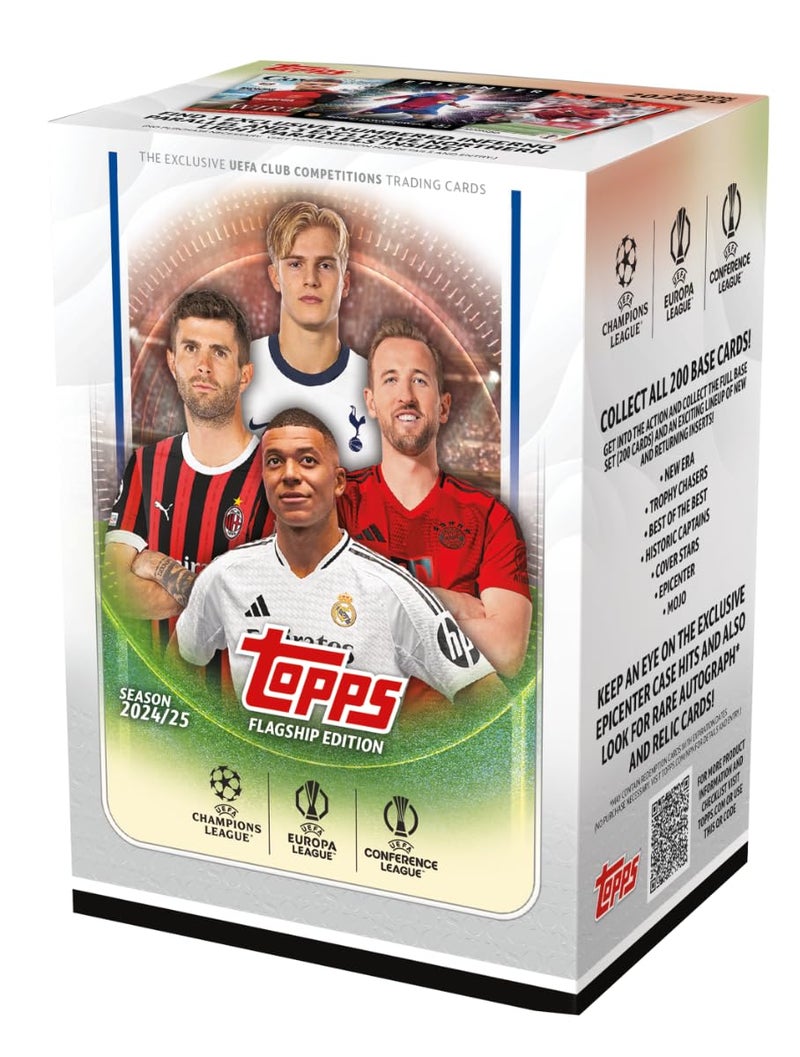 Topps صندوق قيمة مسابقات الأندية من توبس UEFA 202425 - 7 عبوات - Image 2