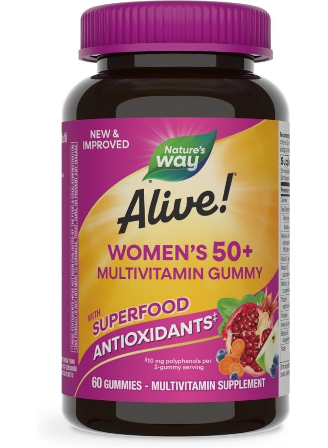 Nature's Way Alive Women's 50+ Multivitamin 60 Gummies Packaging May Vary - Image 5