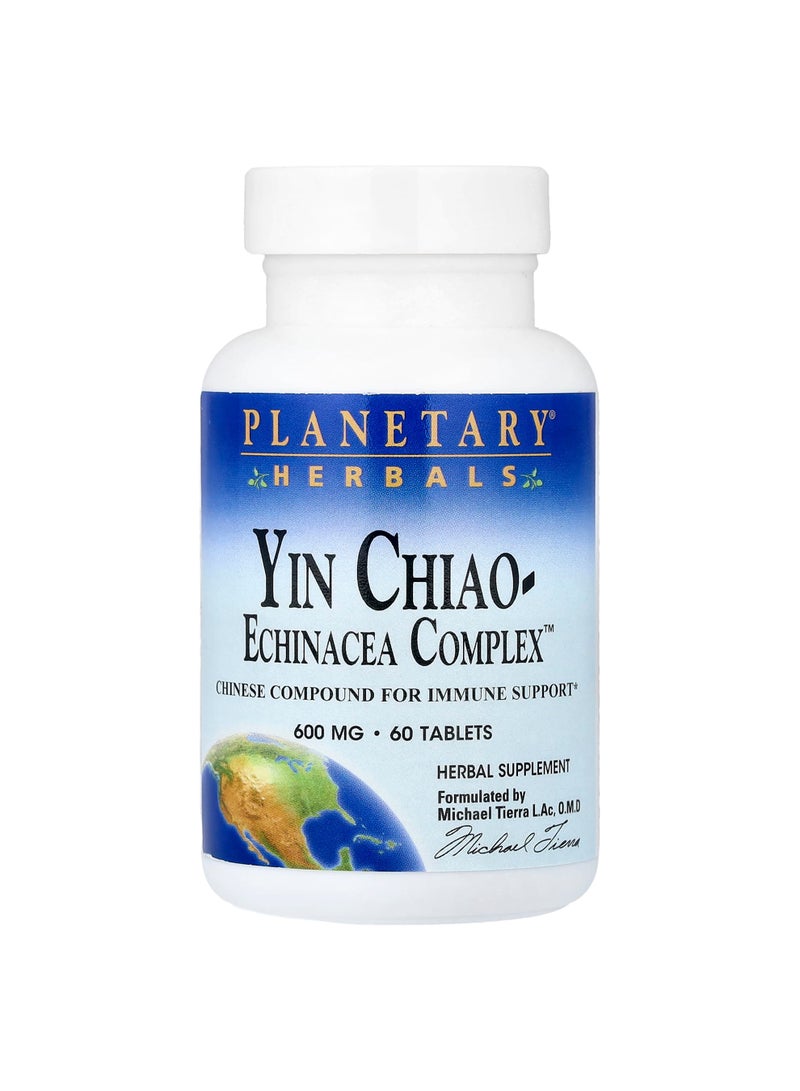 PLANETARY HERBALS Yin Chiao-Echinacea Complex, 60 Tablets