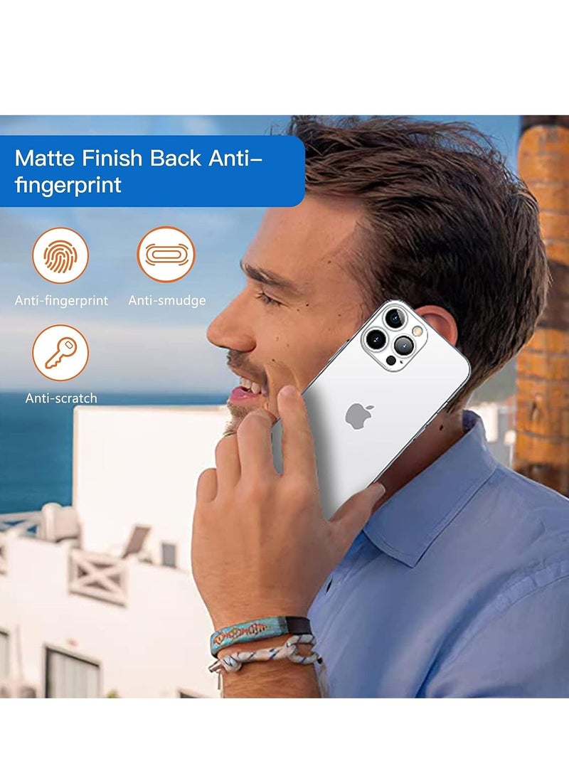 ELTRAZONE Compatible with iPhone 14 Pro Max Slim Case,Paper-Thin Transparent Finish Skin Back Case [Non Yellowing] Ultra Protective Cover with Camera Protection 6.7 Inch (White) - Image 4