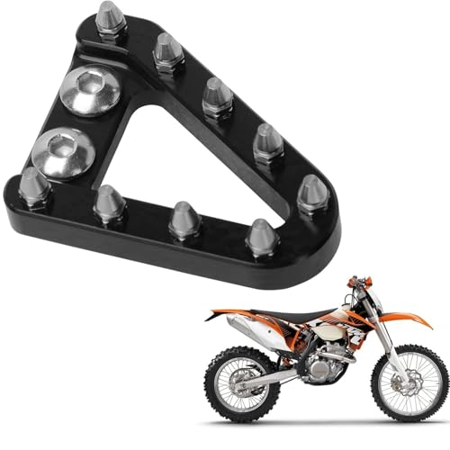 PRO CAKEN Motorcycle Rear Brake Pedal Step Plate Compatible with 125-501 TC TX TX FC FE FX FS SX SXF EXC EXCF XC XCW XCF TPI 2016-2022,Black - Image 1