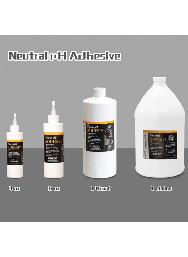 Lineco Neutral Ph Adhesive 4 Oz Acid Free All Purpose Glue Dries Clear And Remains Flexible Used For Bookbinding And Book Repair Framing Collages Paper Art And Crafts  - Image 2