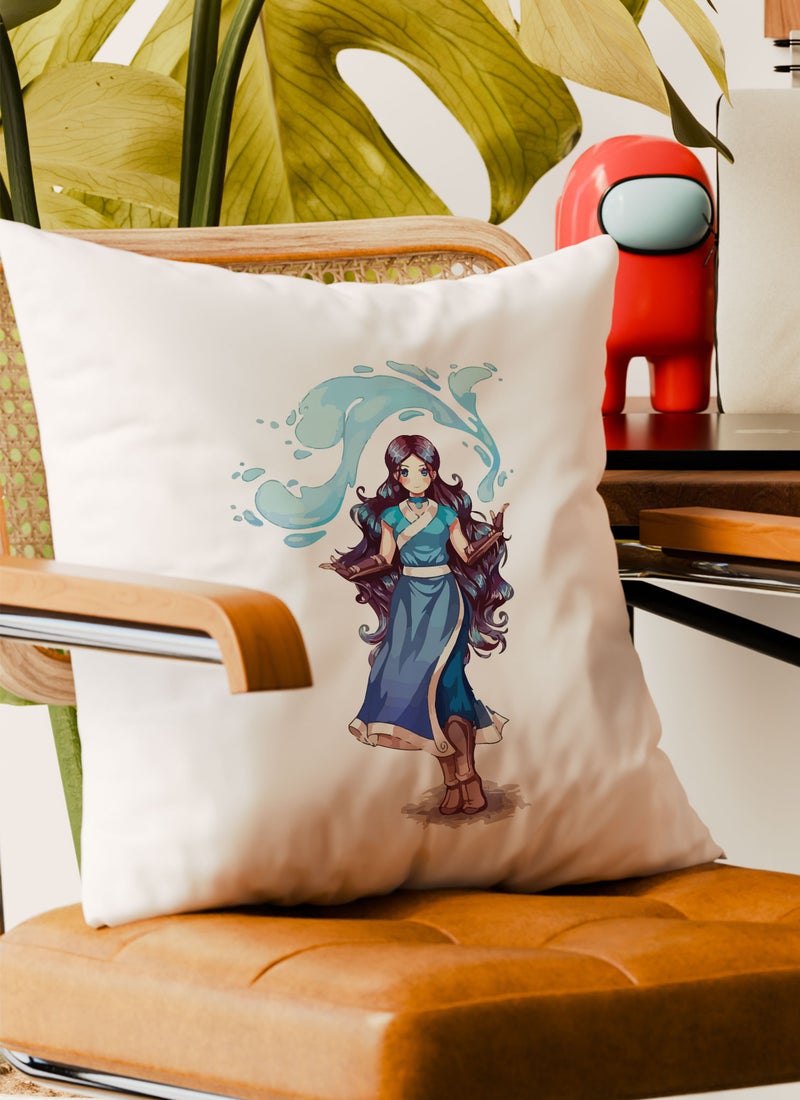 LOUD UNIVERSE Decorative Cushion Waterbender Katara Avatar The Last Airbender Couch Cushion - Image 4