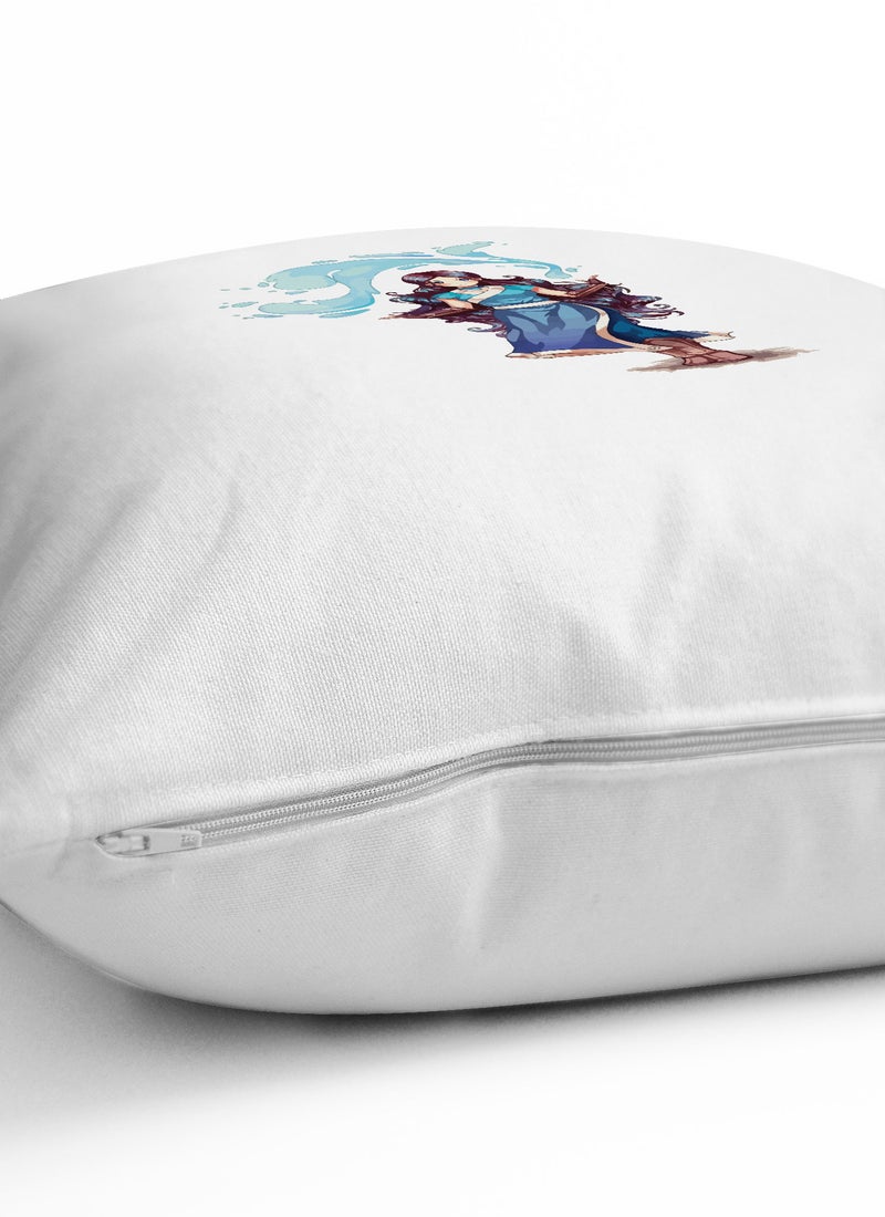 LOUD UNIVERSE Decorative Cushion Waterbender Katara Avatar The Last Airbender Couch Cushion - Image 2
