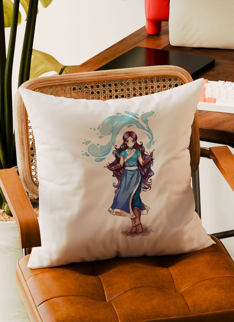 LOUD UNIVERSE Decorative Cushion Waterbender Katara Avatar The Last Airbender Couch Cushion - Image 3