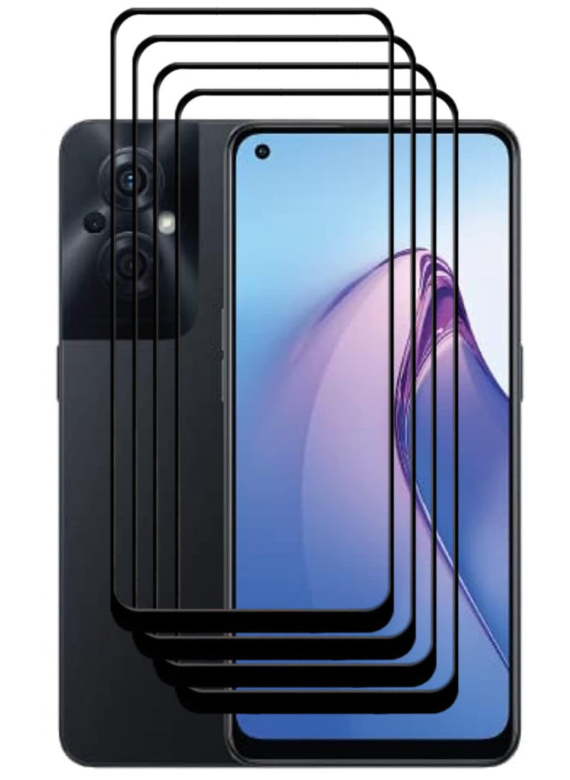 ACLIX 4 Pieces Antistatic ESD Dustproof Premium Quality High Definition Tempered Glass Screen Protector Designed For Oppo Reno8 Z - Image 1