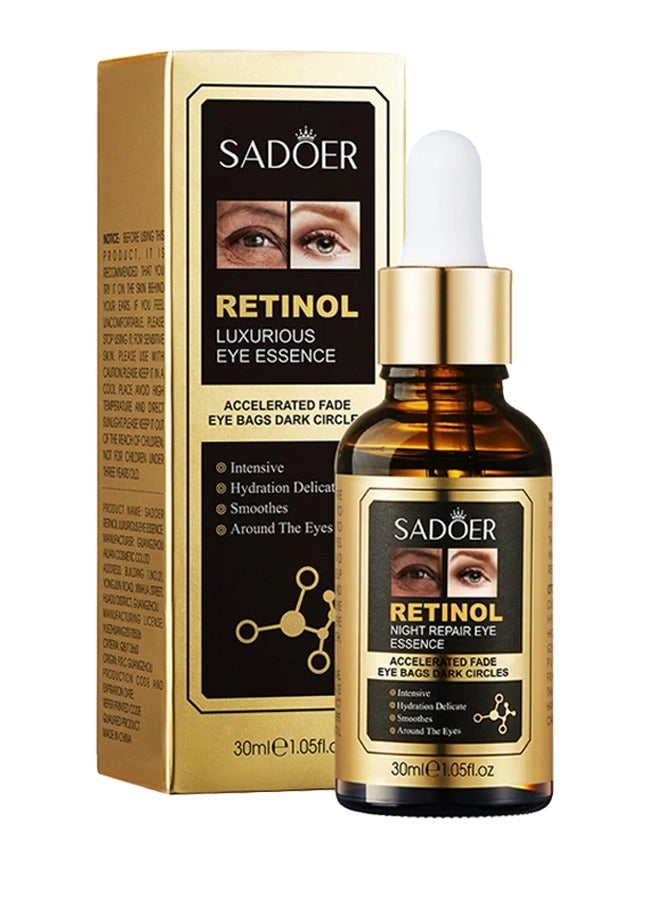 SADOER Retinol Night essence Accelerated Fade Eye Bags Dark Circles 30ml - Image 1