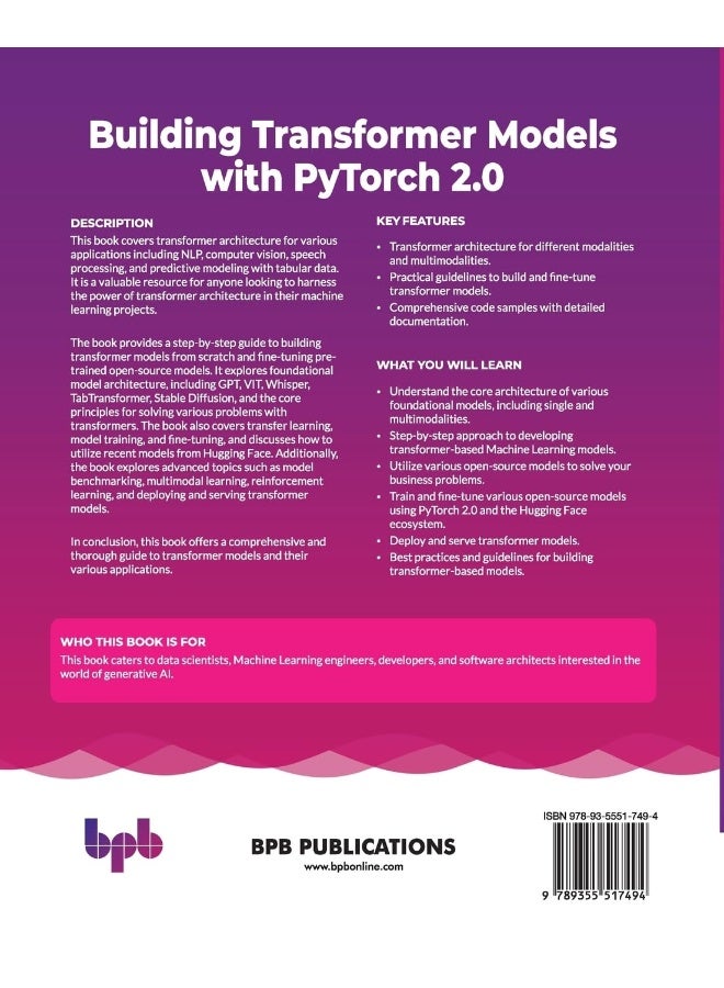 Building Transformer Models with PyTorch 2.0: NLP, computer vision, and speech processing with PyTorch and Hugging Face - Image 2