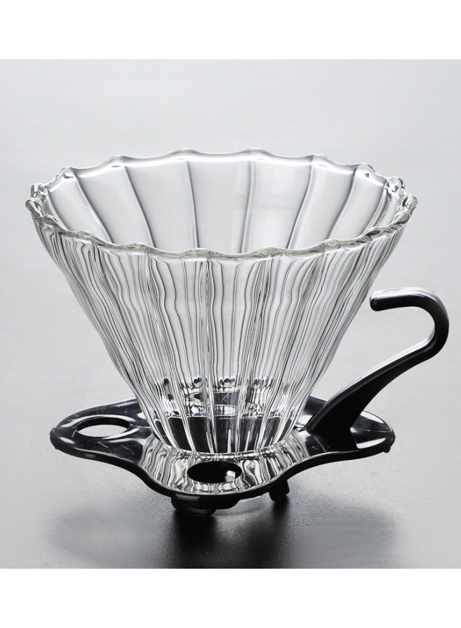 High Borosilicate Glass Coffee Pot Filter, Reusable Coffee Funnel 11.5 * 10cm  - Image 2