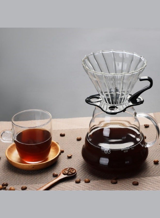 High Borosilicate Glass Coffee Pot Filter, Reusable Coffee Funnel 11.5 * 10cm  - Image 5