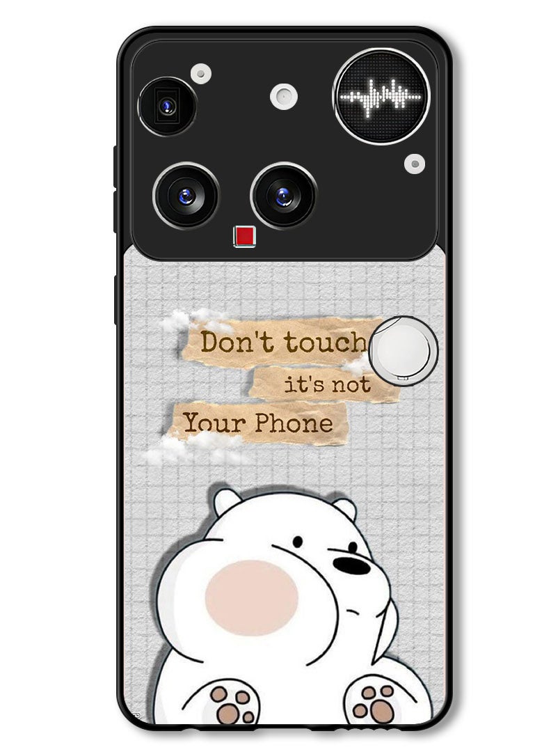 Theodor Case Compatible with Nothing Phone (3) 6.67 Inch Protection Shockproof Bumper Cover Dont touch (3) - Image 1