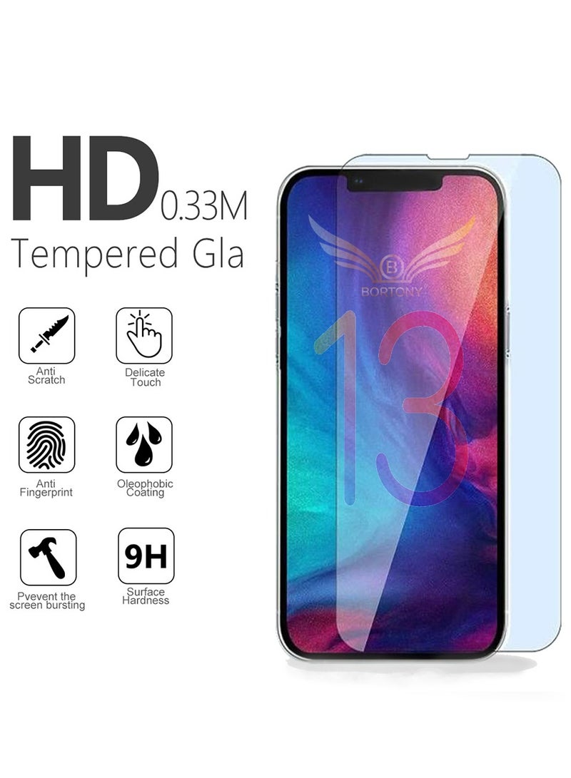 BORTONY 3-Pack Tempered Glass Screen Protector for Apple iPhone 13 Pro Max 6.7 Inch Clear - Image 2