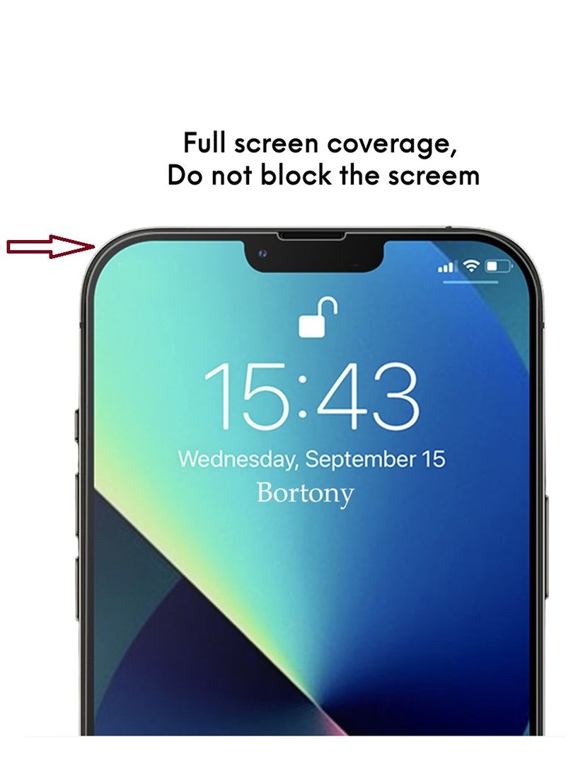 BORTONY 3-Pack Tempered Glass Screen Protector for Apple iPhone 13 Pro Max 6.7 Inch Clear - Image 3