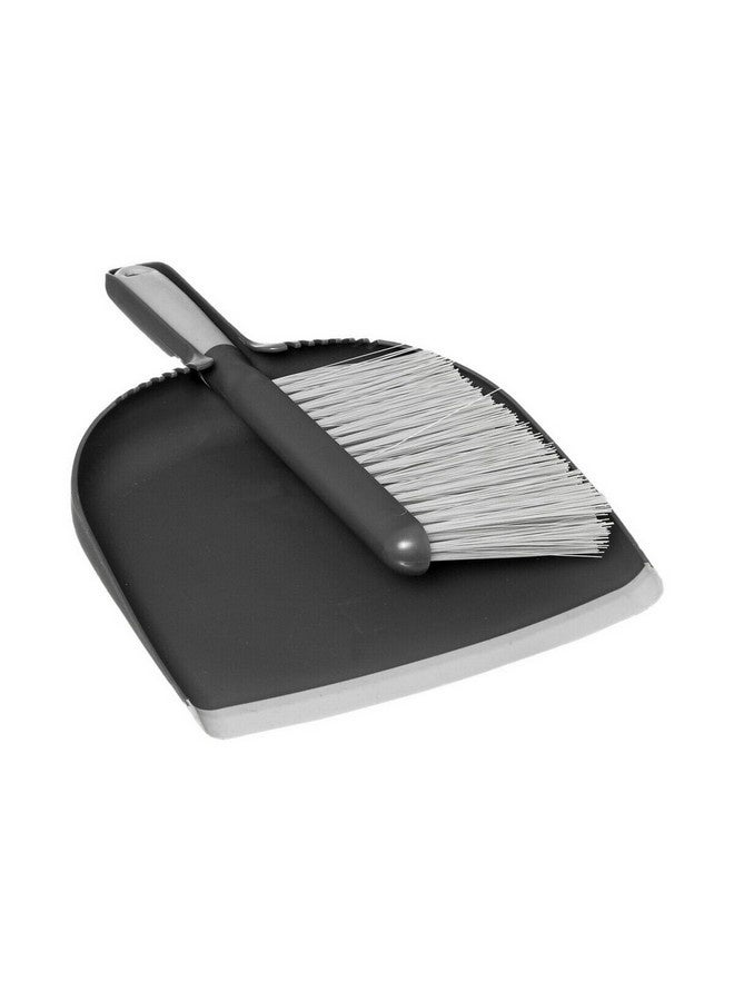 Five Simply Smart Durable Plastic Dustpan and Brush Set Grey 4.7 x 23 x 32 cm 164746 - Image 1