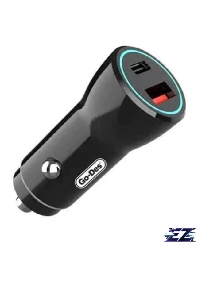 ELTRAZONE Fast Charge Dual Port PD Car Charger – 20W Max USB-C & USB-A Charger for iPhone, Android & More  - Image 3