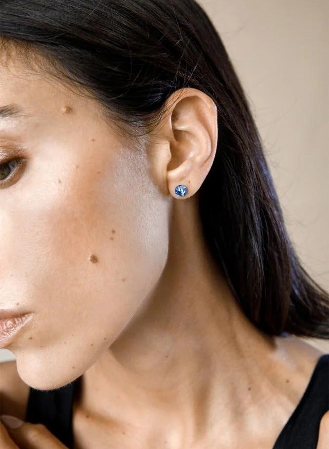 فارما طبق Xiius 6.3 ملم كوبالت مزين بكريستال سواروفسكي - Image 2