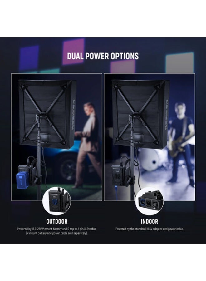 نيوير FL100C 115W Flexible DMX Control LED RGB Video Light Kit - Image 4