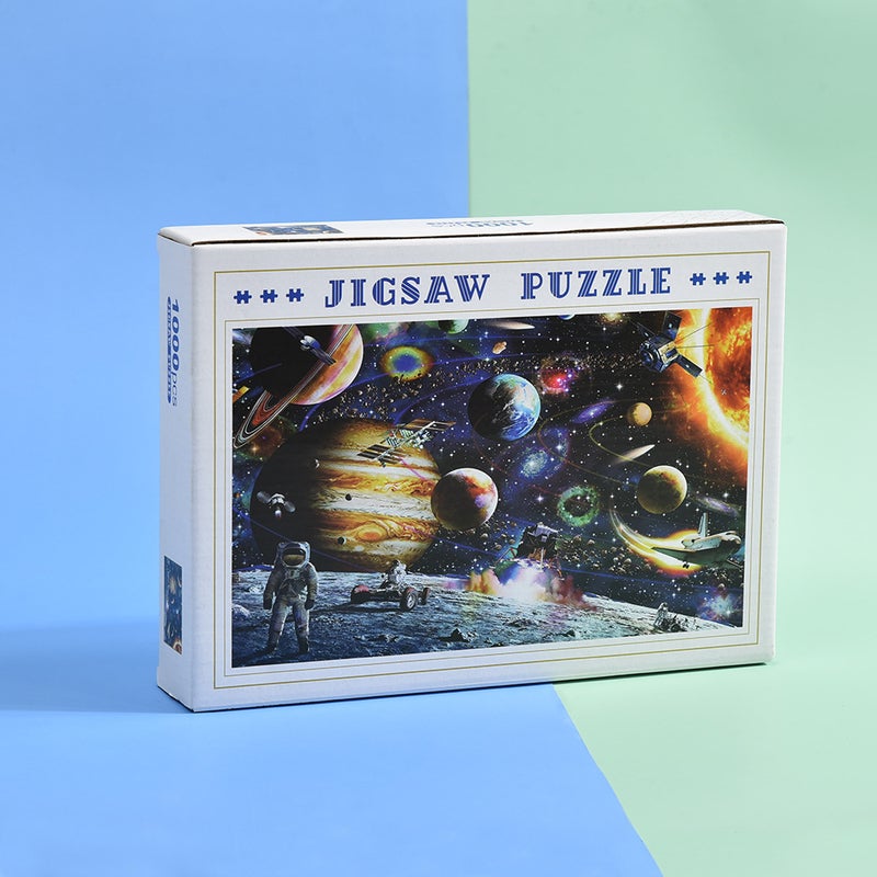 Adult Puzzle 1000 Pieces Of Children'S Toys 500 Pieces Of Landscape Animation Paper Puzzle - Image 2