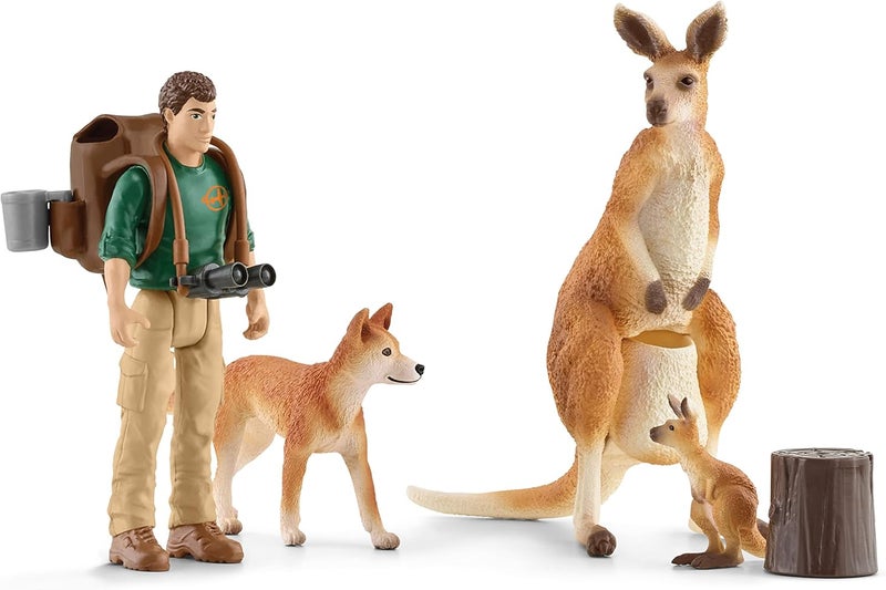 Schleich Wild Life 9-Piece Australian Animal Toy Playset for Boys and Girls Ages 3+, Outback Adventure with Kangaroo Toys - Image 4