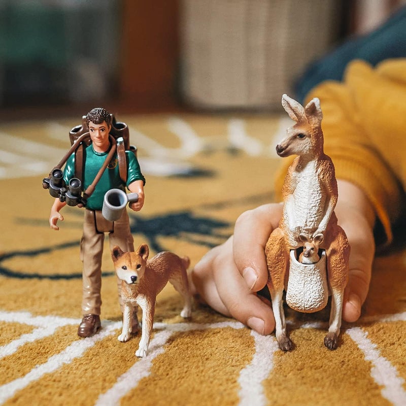 Schleich Wild Life 9-Piece Australian Animal Toy Playset for Boys and Girls Ages 3+, Outback Adventure with Kangaroo Toys - Image 3