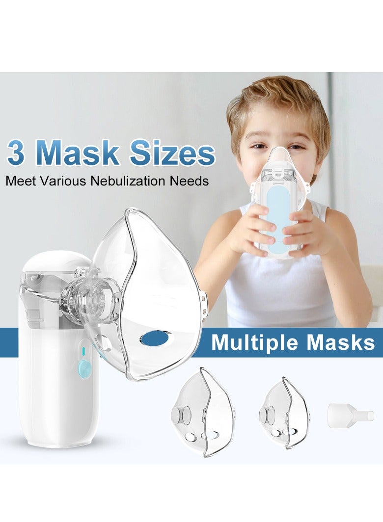 Joyelink Portable Nebulizer Machine for Adults Kids, USB-C Rechargeable Handheld Nebulizer for Breathing Treatment, 2 Adjustable Modes, Efficiency&Quiet, 3 Masks, Travel and Home Use  - Image 5